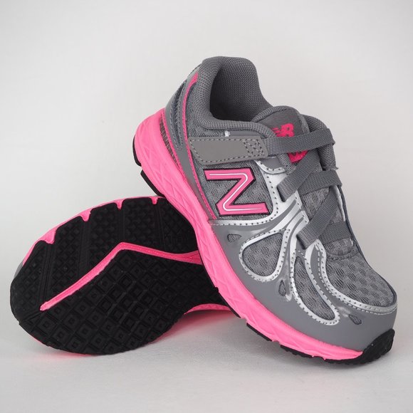 New Balance Toddler Shoes Baby Grey Pink - Picture 11 of 12